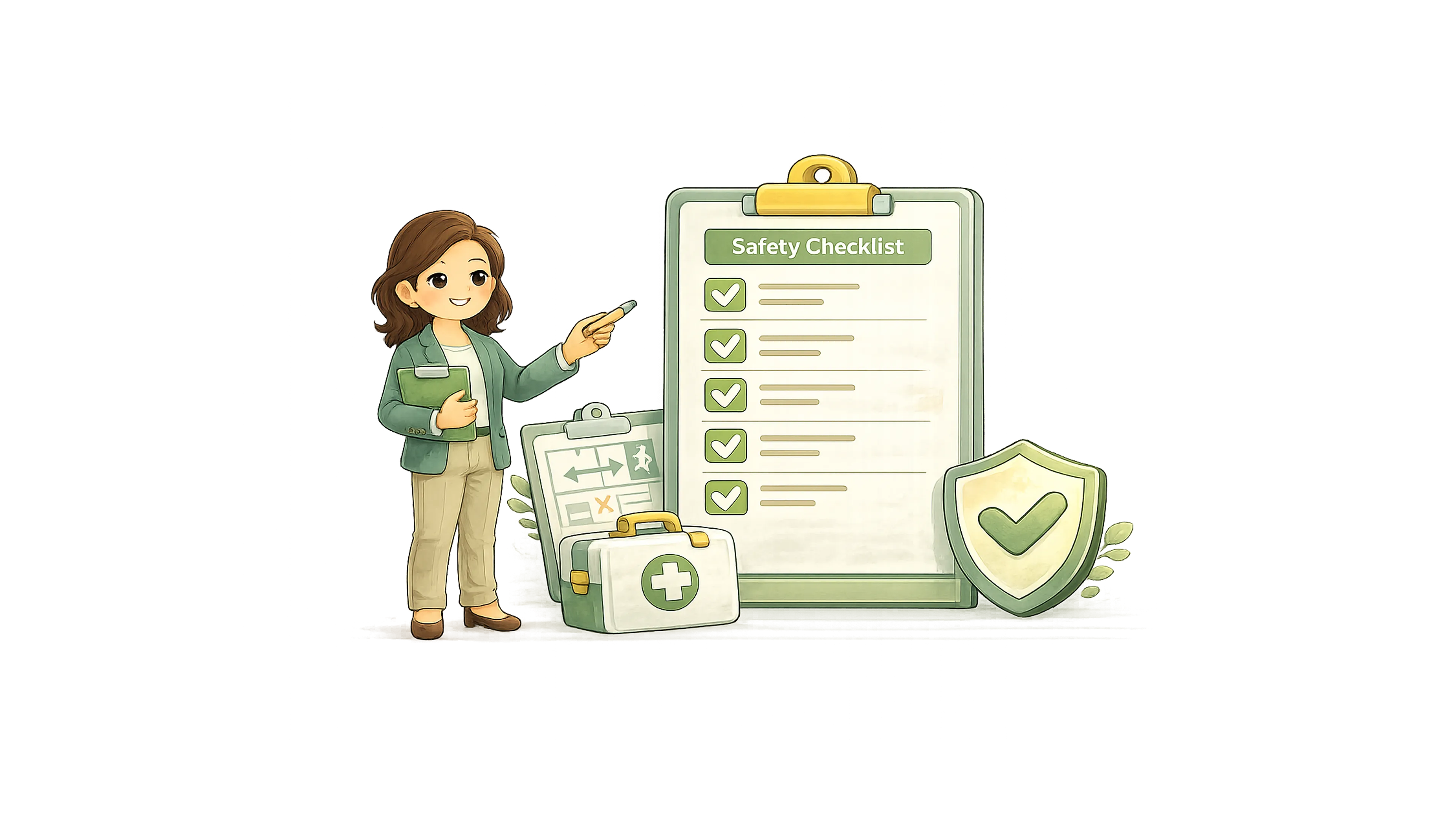 Safety and emergency checklists for childcare centers